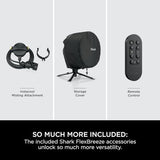 Shark FlexBreeze High-Velocity 12 in 1 Fan, Hybrid Corded & Cordless Portable Cooling Fan, Indoor & Outdoor, with Remote Control, Adjustable Tilt, UV & Water-Resistant, Powerful & Quiet, Black FA220UK