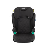 Graco Affix i-Size R129 with ISOFIX Highback Booster car seat with cupholders, Suitable from 100-150cm (approx. 3.5 to 12 years), Midnight fashion