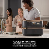 Ninja Foodi FlexDrawer Air Fryer, Dual Zone with Removable Divider, Large 10.4L Drawer, 7-in-1, Air-Fryer, Air Fry, Roast, Bake, Crisp, Non-Stick Dishwasher Safe Parts, Black and Copper, AF500UKCP