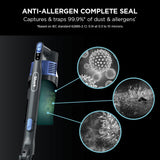 Shark Cordless Stick Vacuum Cleaner with Anti Hair Wrap, Up to 40 mins run-time, Flexible Vacuum Cleaner with LED Lights, Crevice Tool and Upholstery Tool, Electric Blue IZ202UK