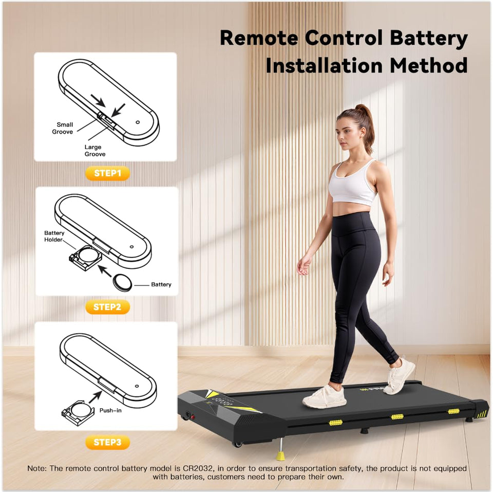 Walking Pad with Incline, 2.5HP Under Desk Treadmills for Home and Office, Portable Treadmill with LED Display, APP Remote Control