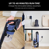 Shark Cordless Stick Vacuum Cleaner with Anti Hair Wrap, Up to 40 mins run-time, Flexible Vacuum Cleaner with LED Lights, Crevice Tool and Upholstery Tool, Electric Blue IZ202UK