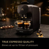 Versuni PHILIPS L'OR Barista Sublime Capsule Coffee Machine, Double Shot, 1 or 2 Cups, Full Coffee Menu, Black (LM9012/60)