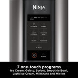 Ninja CREAMi Ice Cream Maker & Frozen Dessert Maker with 3 Tubs, 7 Programs, Makes Ice Cream, Gelato, Sorbet, Smoothie Bowl, Milkshakes and more, Black/Silver, Makes 1.4L of Ice Cream, NC300UK