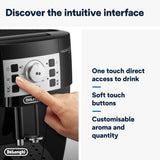 De'Longhi Magnifica S, Automatic Bean to Cup Coffee Machine, Espresso and Cappuccino Maker, ECAM22.110.B, Black