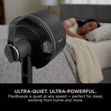 Shark FlexBreeze High-Velocity 12 in 1 Fan, Hybrid Corded & Cordless Portable Cooling Fan, Indoor & Outdoor, with Remote Control, Adjustable Tilt, UV & Water-Resistant, Powerful & Quiet, Black FA220UK