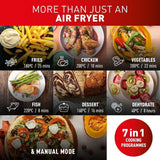 Tefal Easy Fry Dual Zone Digital Air Fryer, 2 Drawers, 8.3L, 8in1, Air Fry, Extra Crisp, Roast, Bake, Reheat, Dehydrate, 6 Portions, Non-Stick, Dishwasher Safe Baskets, Black & Metal EY901840