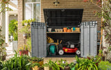 Keter Store It Out Max garden box, garbage can, appliance box, shed for 2 x 240 liter garbage cans.
