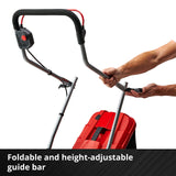 Einhell Power X-Change 18/33 Cordless Lawnmower With Battery and Charger - 18V, Brushless Motor, 33cm Cutting Width, 30L Grass Box, 5 Cutting Heights - GE-CM 18/33 Li Battery Lawn Mower