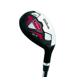 Wilson Amazon Exclusive Beginner Complete Set, 10 golf clubs with stand bag, Men's (right hand), Stretch XL, Black/Grey/Red, WGG157551