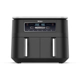 Ninja Foodi Dual Zone Digital Air Fryer, 2 Drawers, 7.6L, 6-in-1, Uses No Oil, Air Fry, Max Crisp, Roast, Bake, Reheat, Dehydrate, Cooks 4-6 Portions, Non-Stick, Dishwasher Safe Baskets, Black AF300UK