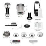 Sage - The Barista Express - Bean to Cup Coffee Machine with Grinder and Milk Frother, Brushed Stainless Steel