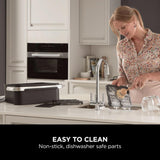 Ninja Foodi FlexDrawer Air Fryer, Dual Zone with Removable Divider, Large 10.4L Drawer, 7-in-1, Air-Fryer Uses No Oil, Air Fry, Roast, Bake, Max Crisp, Non-Stick Dishwasher Safe Parts, Black AF500UK