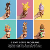 Ninja Swirl by CREAMi Soft Serve & Ice Cream Maker with 2x Tubs, 13 Functions, Makes Ice Cream