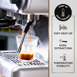 Breville Barista Max Espresso Machine | Latte & Cappuccino Coffee Maker with Integrated Bean Grinder & Steam Wand | 2.8 L Water Tank | 15 Bar Italian Pump | Stainless Steel