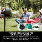 Shark FlexBreeze High-Velocity 12 in 1 Fan, Hybrid Corded & Cordless Portable Cooling Fan, Indoor & Outdoor, with Remote Control, Adjustable Tilt, UV & Water-Resistant, Powerful & Quiet, Black FA220UK