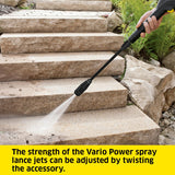 Kärcher K 3 Classic Home Pressure Washer, Pressure: max. 120 bar, Flow Rate: 380 l/h, Area: 25 m²/h, Water Filter, Weight: 4.2 kg, high-Pressure Hose and Gun, Dirt Blaster, Spray Lance, Home Kit