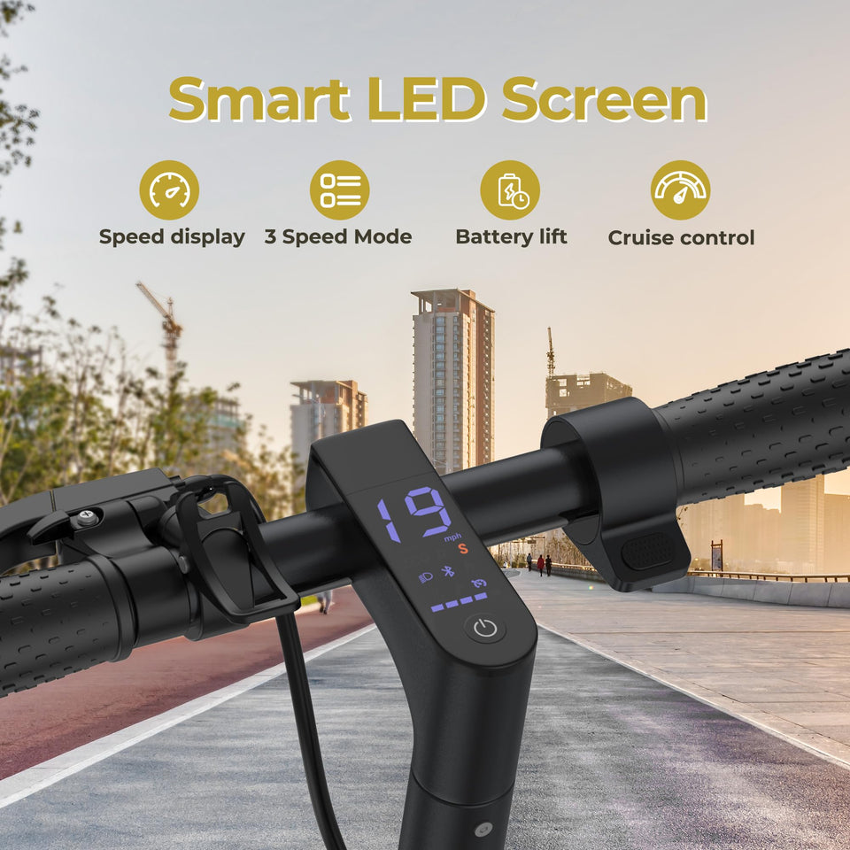 Riceel R50 Electric Scooter, Speed up to 25 km/h, 30 km of autonomy, 8.5" Solid Tire, Maximum Load 120 kg, Dual Braking