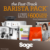 Sage - The Barista Express - Bean to Cup Coffee Machine with Grinder and Milk Frother, Brushed Stainless Steel