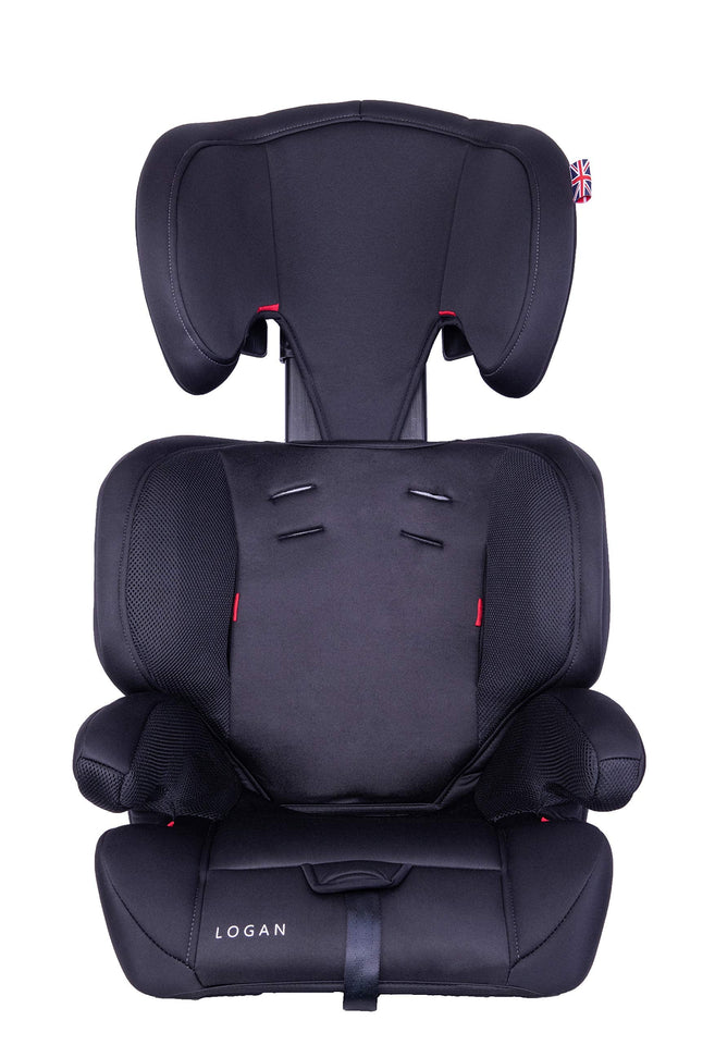 Cozy N Safe Logan Group 1/2/3 Car Seat 9-36kg, 9 Months to 12 Years, 5 Point Harness, Forward Facing, Side Impact Protection, Adjustable Headrest, Lightweight, Child, Toddler Car Seat - Black/Grey