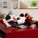 LEGO Icons McLaren MP4/4 & Ayrton Senna F1 Race Car Model kit for Adults - Gift for Father's Day - incl. a Race Driver Minifigure - Home or Office Desk Décor - 10330