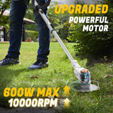 Metal Blade Cordless Strimmer 21v Grass Trimmers With 1 Pruning Shears 16 Blades 15cm Cutting Diameter Cordless Strimmer For Lawn Trimmingtwigsbrush Cuttingsuitable For Light Work